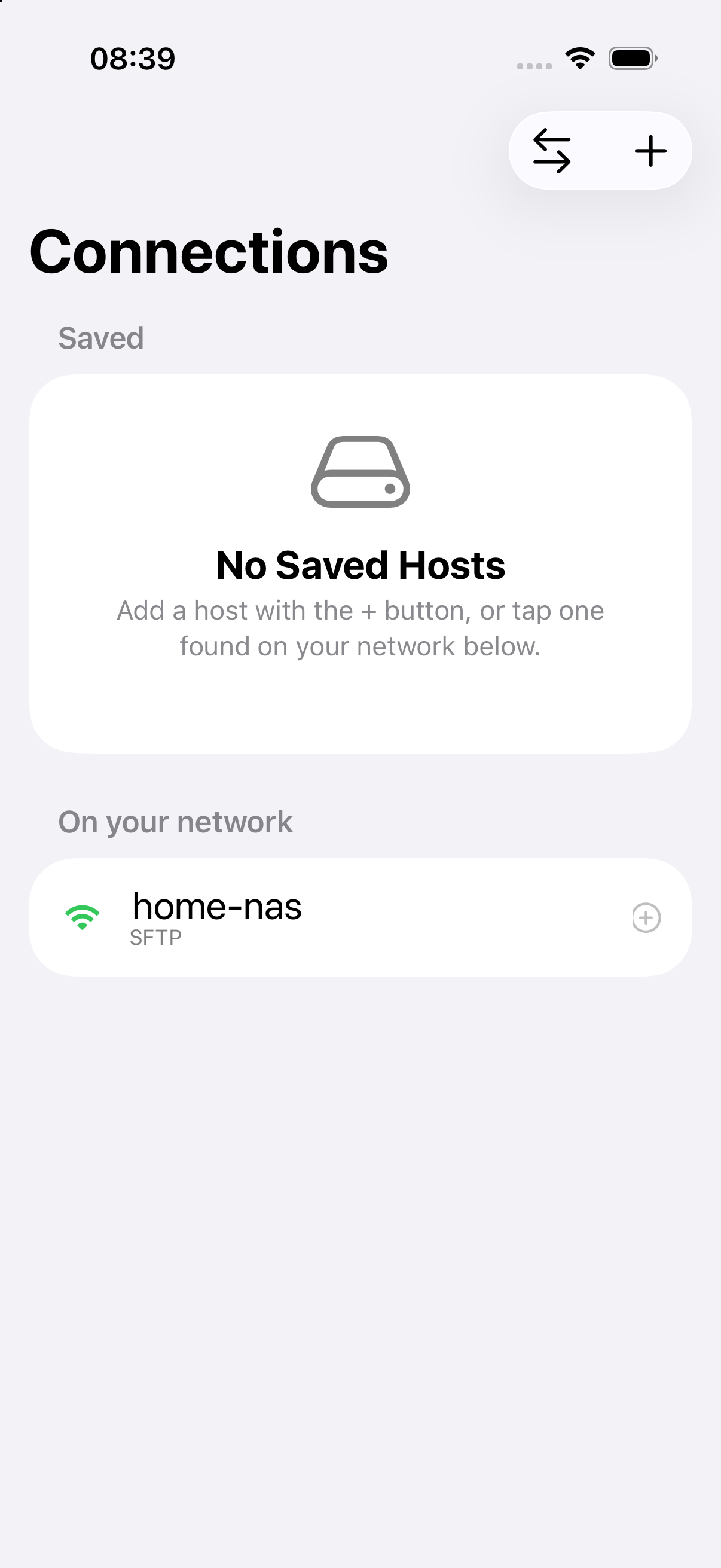 Ferry discovering NAS and Macs sharing over the local network